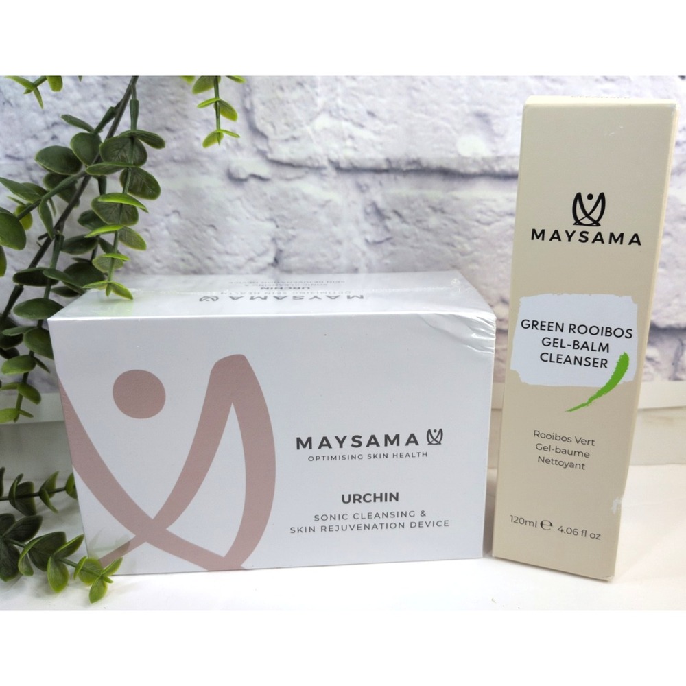 SEALED🚨Maysama Urchin Sonic Cleansing Rejuvenation Device GreenRooibos Cleanser